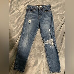 Levi’s wedgie fit high waisted denim size 25